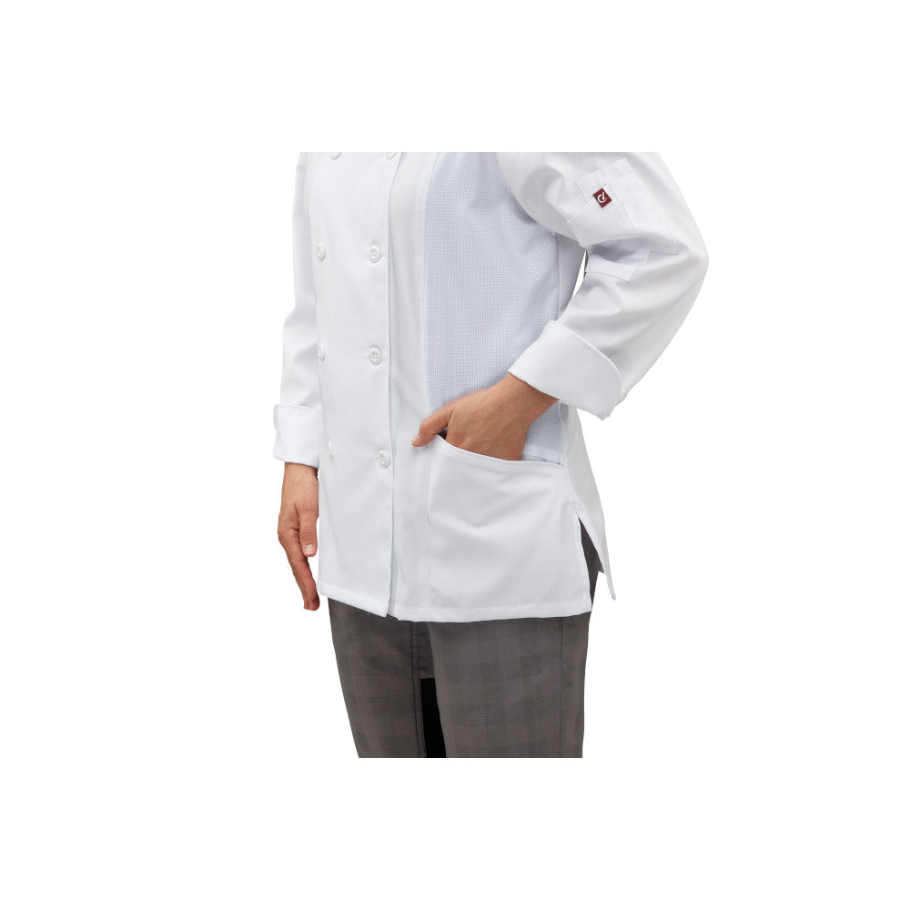 Bata para chef Deluxe Airflow para Mujer Red Kap 053W
