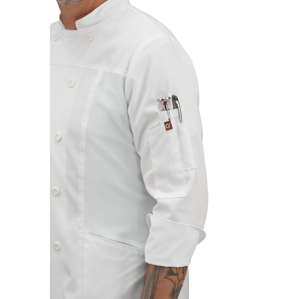 Bata para chef Deluxe Airflow para Hombre Red Kap 054M