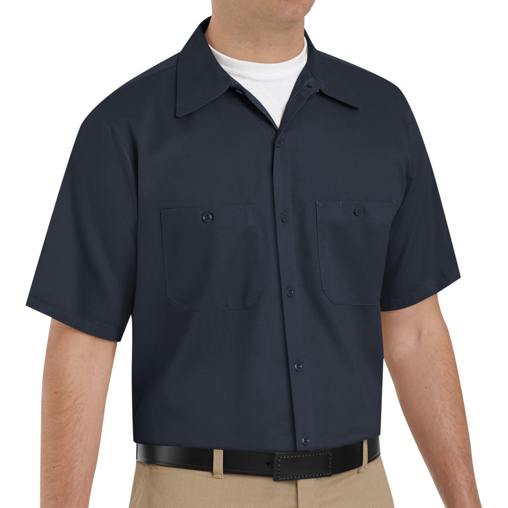 Camisa de Trabajo de Algodón Resistente a las Arrugas Manga Corta Red Kap SC40
