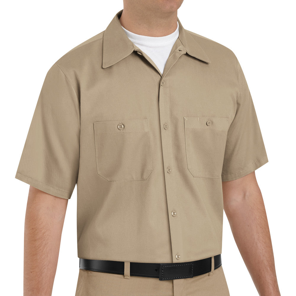 Camisa de Trabajo de Algodón Resistente a las Arrugas Manga Corta Red Kap SC40