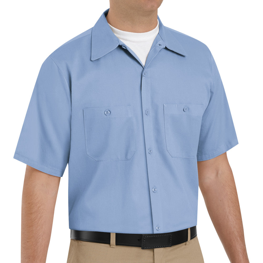 Camisa de Trabajo de Algodón Resistente a las Arrugas Manga Corta Red Kap SC40
