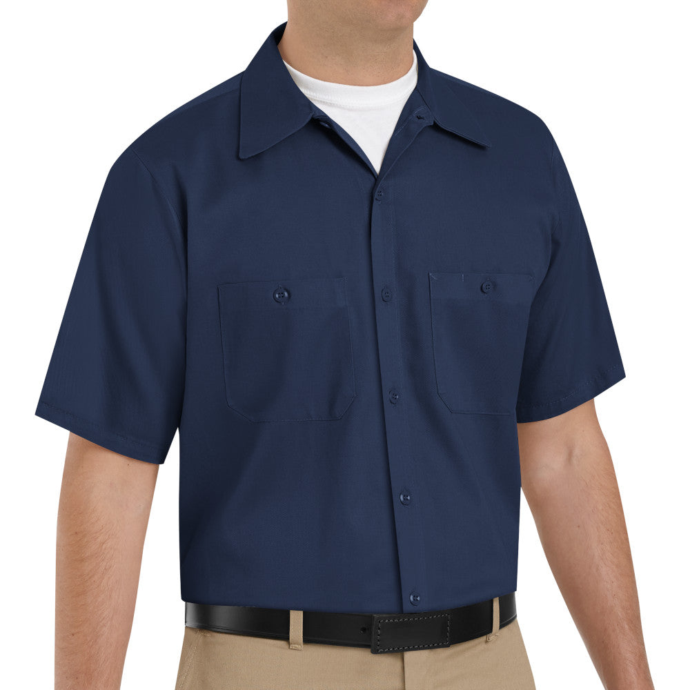 Camisa de Trabajo de Algodón Resistente a las Arrugas Manga Corta Red Kap SC40