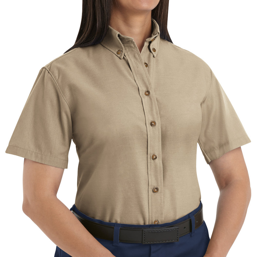 Blusa de Vestir Popelina Manga Corta Red Kap SP81