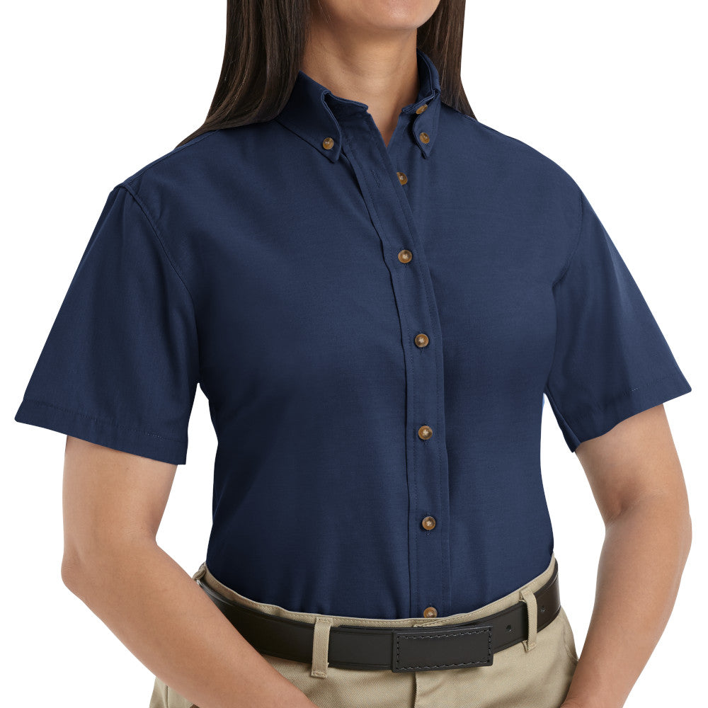 Blusa de Vestir Popelina Manga Corta Red Kap SP81