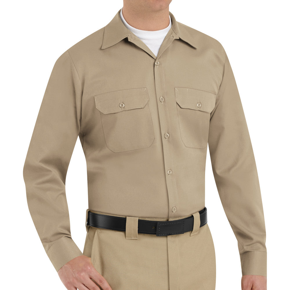 Camisa de Uniforme Utilitaria Manga Larga Hombre Red Kap ST52