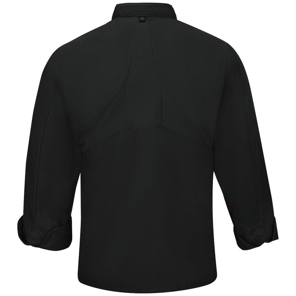 Bata para Chef con 10 botones Manga Larga Mimix Hombre con OilBlock Red Kap 042X
