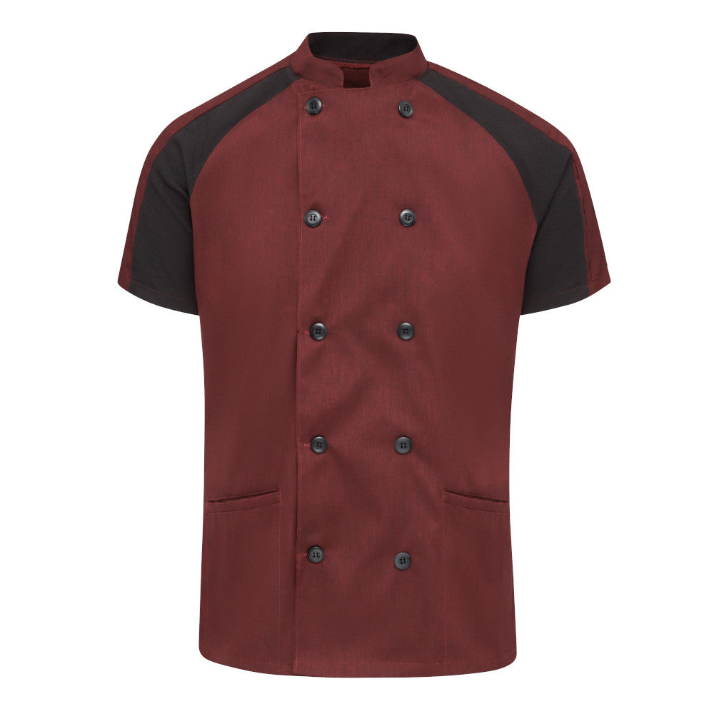Bata para chef con OilBlok Airflow Raglan para Mujer Red Kap 051W