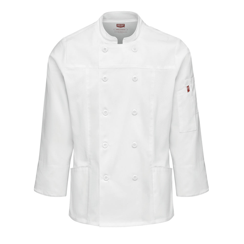 Bata para chef Deluxe Airflow para Mujer Red Kap 053W
