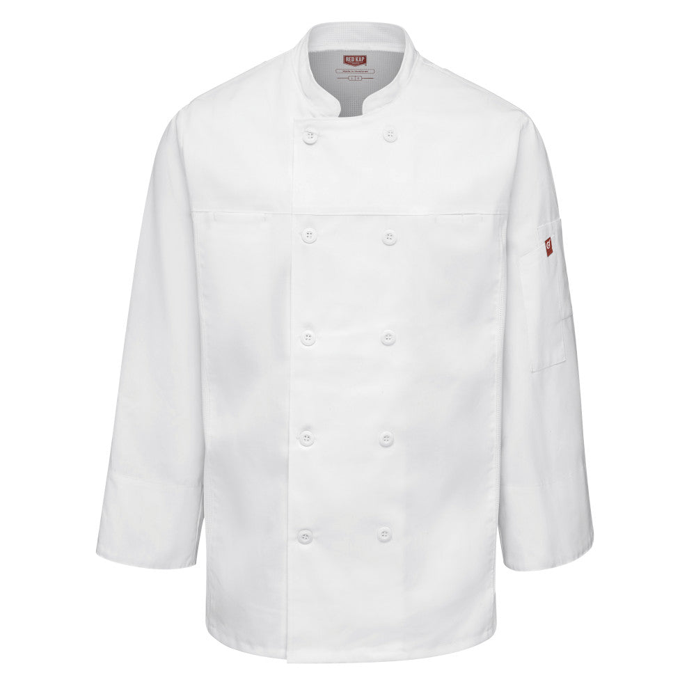 Bata para chef Deluxe Airflow para Hombre Red Kap 054M
