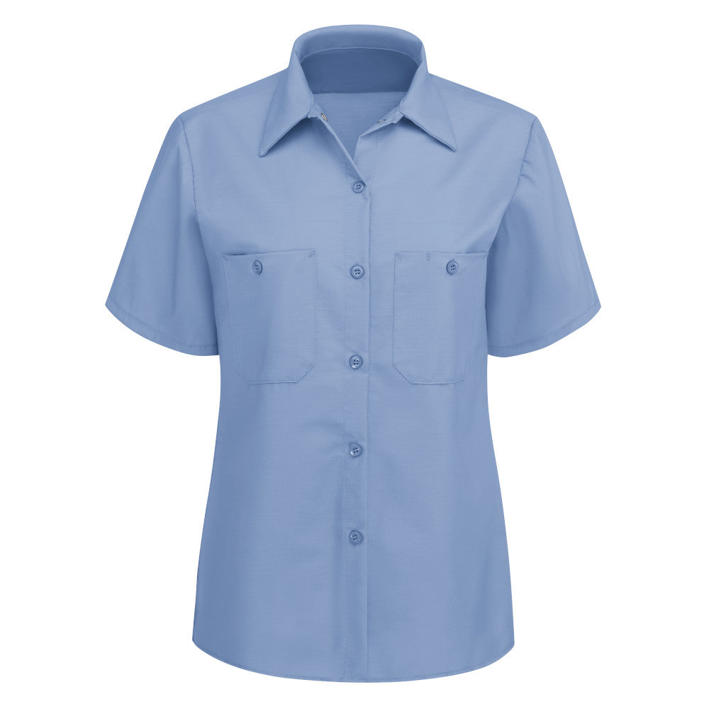 Blusa Lisa de Trabajo Industrial Manga Corta Mujer Red Kap SP23