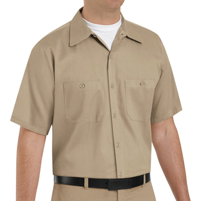 Camisa de Trabajo de Algodón Resistente a las Arrugas Manga Corta Red Kap SC40