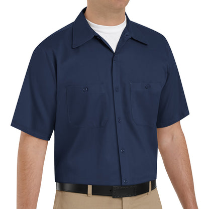 Camisa de Trabajo de Algodón Resistente a las Arrugas Manga Corta Red Kap SC40