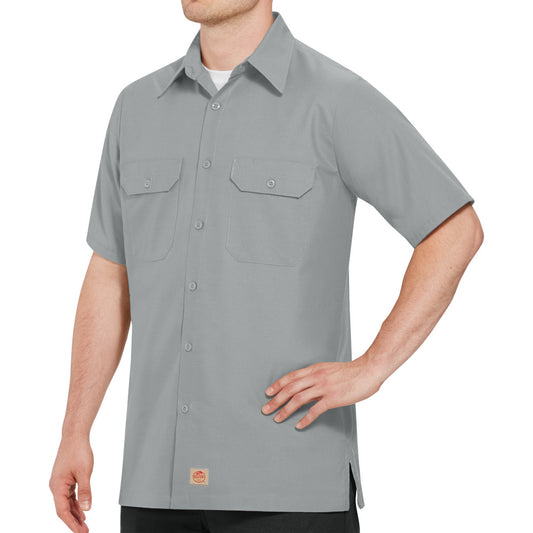 Camisa Lisa Manga Corta Ripstop Hombre Red Kap SY60