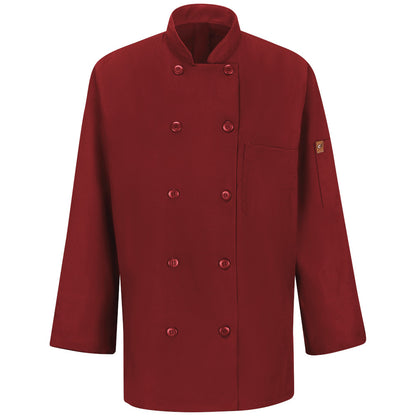 Bata para Chef Mujer con Diez Botones Manga Larga con Mimix™ y Oilblok Red Kap 041X