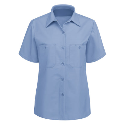 Blusa Lisa de Trabajo Industrial Manga Corta Mujer Red Kap SP23